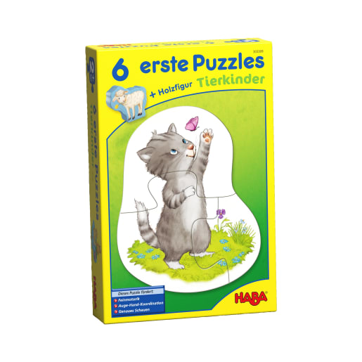 6 erste Puzzles – Tierkinder von HABA 