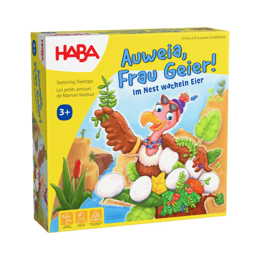 Auweia, Frau Geier!, kooperatives Geschicklichkeitsspiel, ab 3 Jahren von HABA 