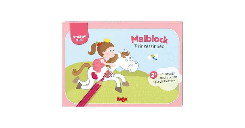 Buch - HABA 304439 Kreativ Kids – Malblock Prinzessinnen von HABA