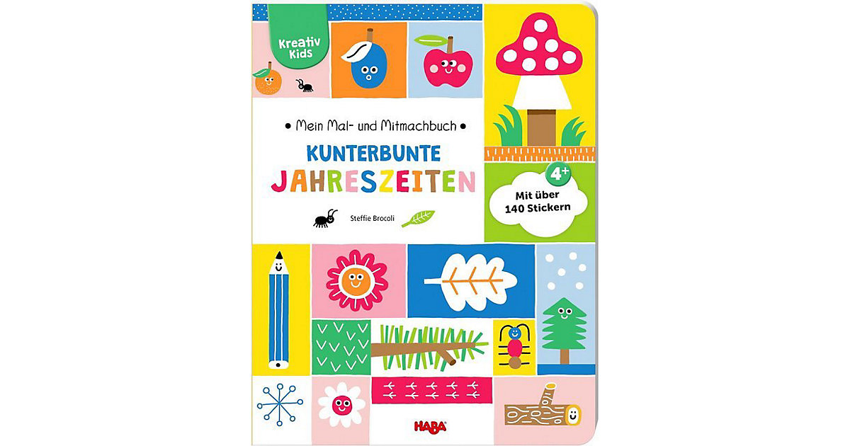 Buch - HABA 305401 Kreativ Kids – Mein Mal- und Mitmachbuch Kunterbunte Jahreszeiten Buch - HABA 305401 Kreativ Kids – Mein Mal- und Mitmachbuch Kunterbunte Jahreszeiten von HABA