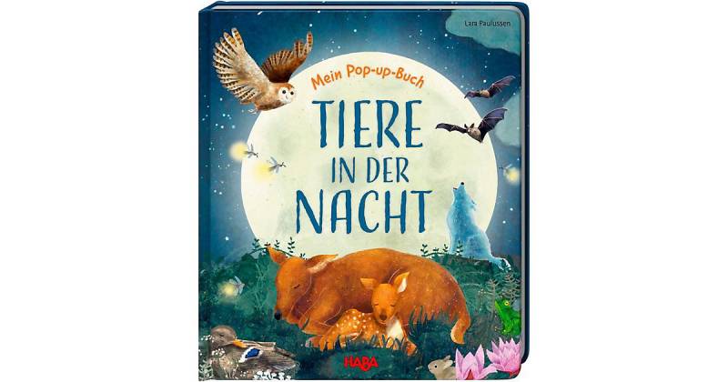 Buch - HABA 305836 Mein Pop-up-Buch – Tiere in der Nacht von HABA