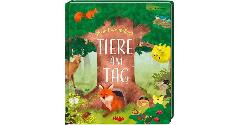 Buch - HABA 305835 Mein Pop-up-Buch – Tiere am Tag von HABA