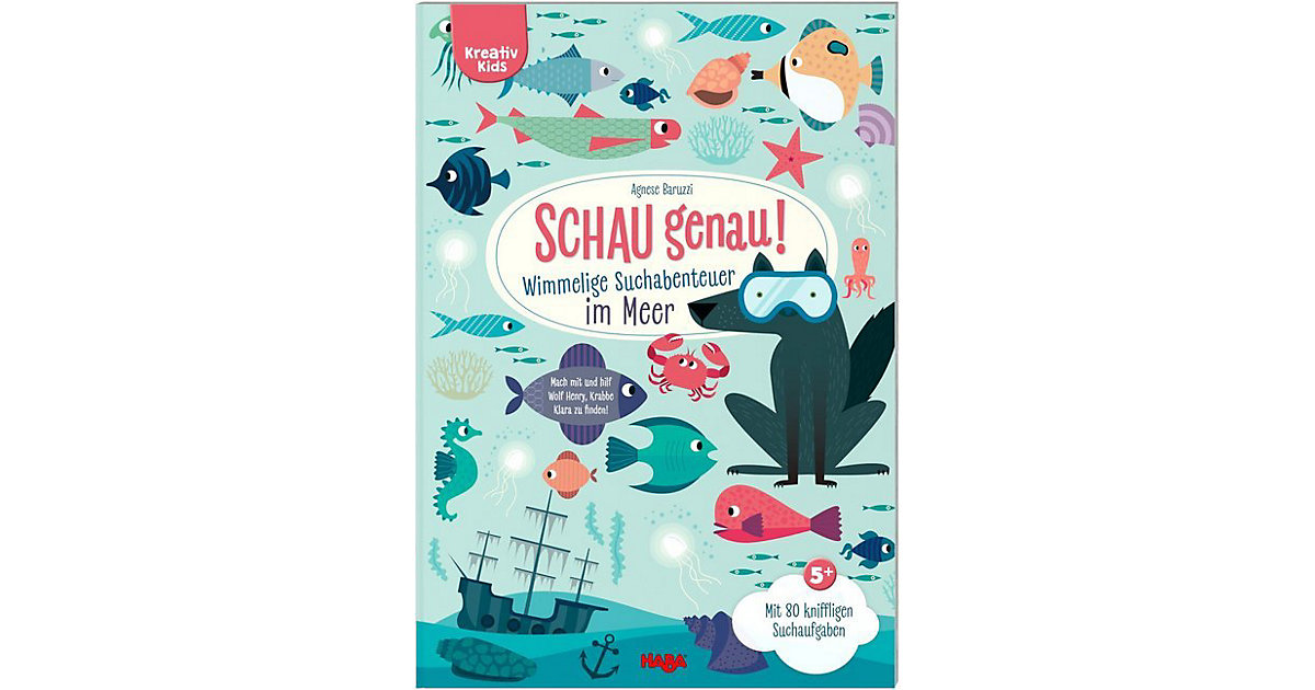 Buch - HABA 305185 Kreativ Kids – Schau genau! Wimmelige Suchabenteuer im Meer Buch - HABA 305185 Kreativ Kids – Schau genau! Wimmelige Suchabenteuer im Meer von HABA