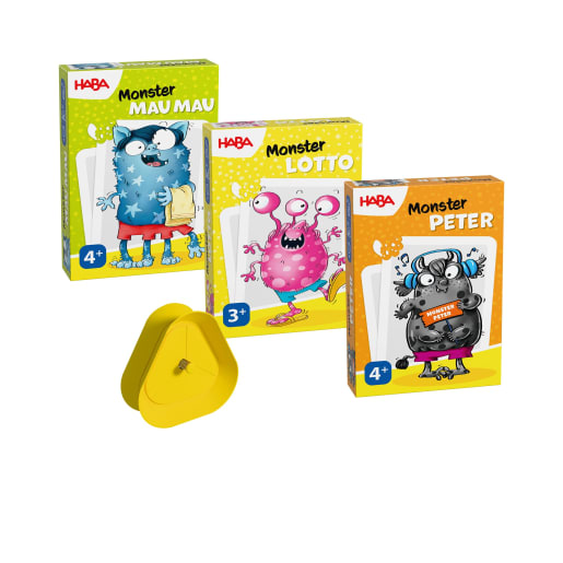 3er Set Kartenspiele, ab 3 J. – Mau Mau, Lotto, Peter + Kartenhalter 3er Set Kartenspiele, ab 3 J. – Mau Mau, Lotto, Peter + Kartenhalter von HABA