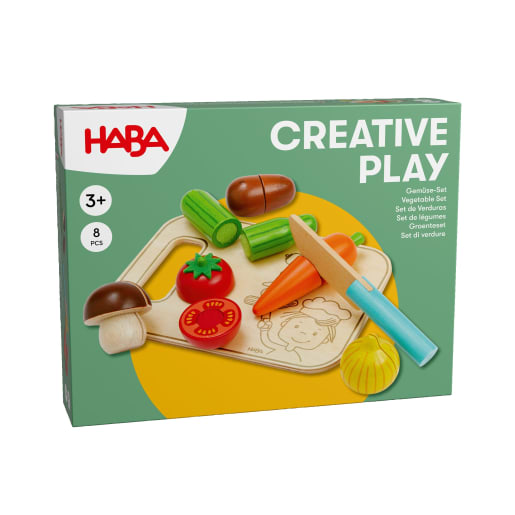 Creative Play – Gemüse-Set mit Brettchen & Messer Creative Play – Gemüse-Set mit Brettchen & Messer von HABA