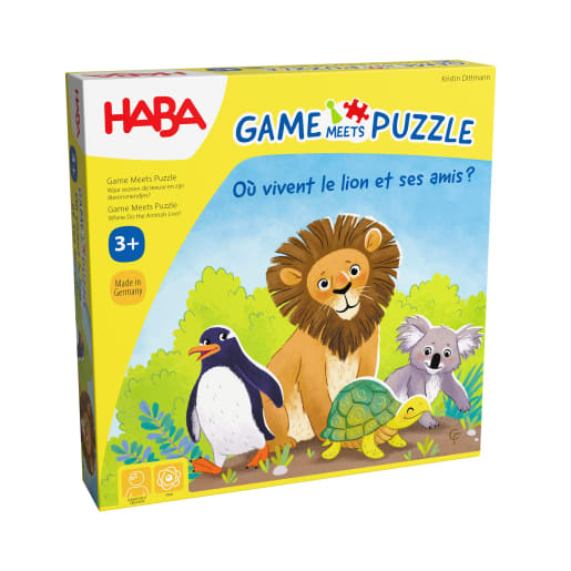 GAME MEETS PUZZLE – Wo leben Löwe & Co.? von HABA 