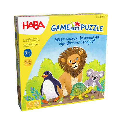 GAME MEETS PUZZLE – Wo leben Löwe & Co.? von HABA 