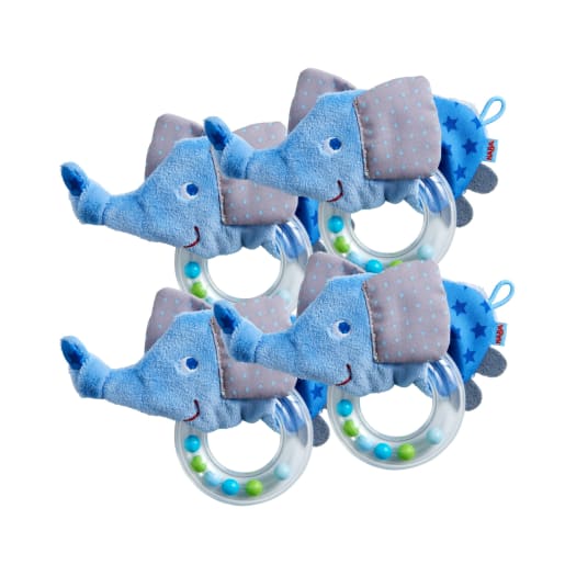 4er-Set Greifling Elefant, ab 6 Monaten von HABA 