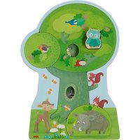 HABA 1306939001 - Holzpuzzle Waldtiere, Schichtenpuzzle mit 3 Ebenen von HABA