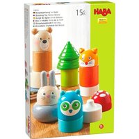 HABA 1306960001 - Stapelspielzeug Im Wald, Stapelspiel, Holz, 15-teilig von HABA