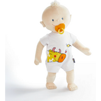 HABA 1759294001 Kuschelpuppe Krümel, beige, 43 cm von HABA