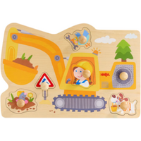 HABA 2012171001 Greifpuzzle 6 Teile Bagger von HABA