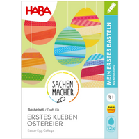 HABA 2012674 Sachenmacher Erstes Kleben Ostereier, Oster-Bastelset, 12 Stück von HABA