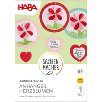 HABA 2012681 Sachenmacher Anhänger Herzblumen, Komplettset für 6 Stück von HABA