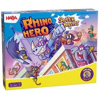 HABA 2013173001 - Rhino Hero Super Battle, Stapelspiel, Würfelspiel von HABA