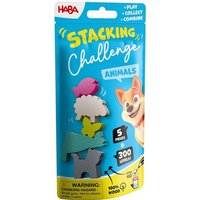 HABA 2013867001 - Stacking Challenge Animals, Tier-Stapel-Duell, 5-teilig, Stapelspiel von HABA