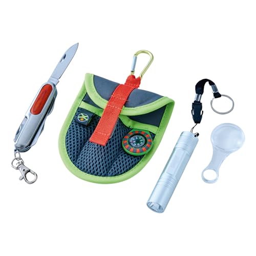 HABA Terra Kids Forschertasche – Ausrüstung mit Taschenmesser, Lupe, Kompass & LED-Leuchte, ab 6 Jahren, für draußen & unterwegs – 1300319001 HABA Terra Kids Forschertasche – Ausrüstung mit Taschenmesser, Lupe, Kompass & LED-Leuchte, ab 6 Jahren, für draußen & unterwegs – 1300319001 von HABA