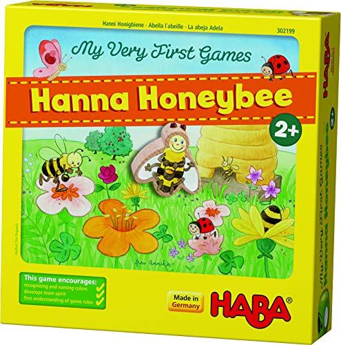 HABA 302199 My Very First Games Hanna Honeybee - 2 Cooperative Colour Die Games Ages 2 and Up English Version (Made in Germany) von HABA