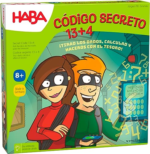 HABA Geheimer Code 13 + 4 Brettspiel, Mehrfarbig (302249) von HABA