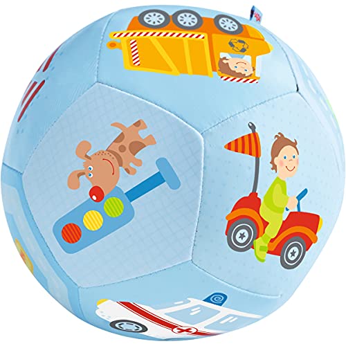 HABA 302482 - Babyball Fahrzeug-Welt, weicher Spielball mit Fahrzeugmotiven, Babyspielzeug ab 6 Monaten HABA 302482 - Babyball Fahrzeug-Welt, weicher Spielball mit Fahrzeugmotiven, Babyspielzeug ab 6 Monaten von HABA