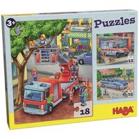 HABA 302759 Puzzles Polizei, Feuerwehr & Co. von HABA