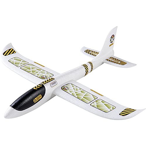 HABA 303520 - Terra Kids Wurfgleiter | Gleitflugzeug für Kinder ab 5 Jahren | Fluggleiter aus Styropor | spannendes Wurf- und Fluggerät | tolles Flugzeug zum Selber zusammenbauen, Bekleben und Werfen von HABA