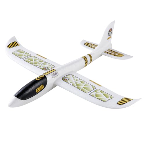 HABA Terra Kids Wurfgleiter – Gleitflugzeug für Kinder ab 5 Jahren, Robustes Styropor, hervorragende Flugeigenschaften, 48x48 cm, leicht zusammenbaubar – 1303520001 von HABA