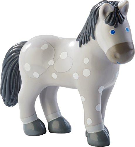 HABA Little Friends Pferd Bella - Tier-Spielfigur für Kinder ab 3 Jahren - Pferdefigur aus strapazierfähigem Kunststoff für lange Spielfreude - 1303678001 von HABA