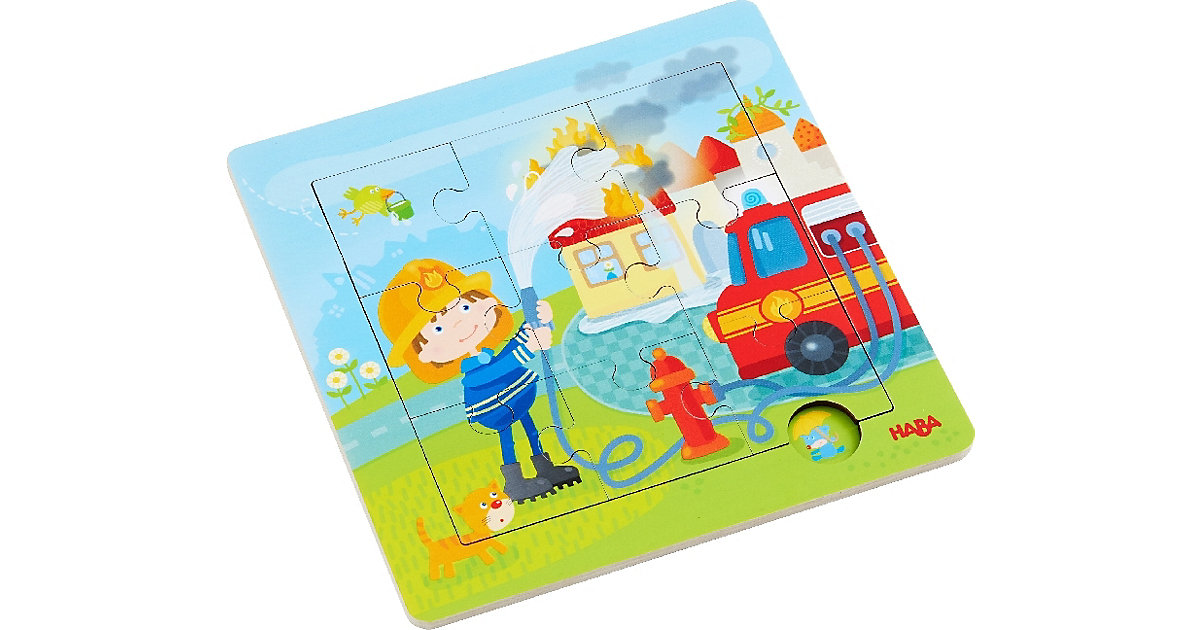 HABA 303770 Holzrahmen-Puzzle 9 Teile - Feuerwehr HABA 303770 Holzrahmen-Puzzle 9 Teile - Feuerwehr von HABA