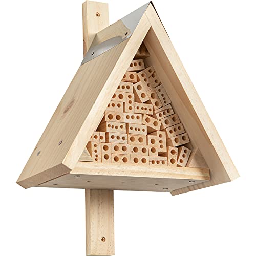 HABA 304543 - Terra Kids Insektenhotel-Bausatz, Bausatz und Anleitung zum Selber bauen von einem Insektenhotel für Kinder (28,5 x 40 x 28,5 cm), zum Beobachten von Insekten von HABA