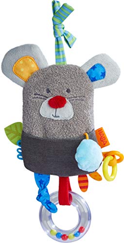 HABA 304690 - Hängefigur Maus, Baby-Spielzeug für Babyschale, Laufstall oder Gitterbett, Spielzeug ab 6 Monaten von HABA