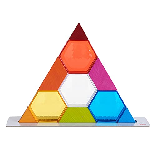 HABA 304736 - Stapelspiel Farbkristalle, Geschicklichkeitsspiel mit 14 Bausteinen zum Stapeln und Bauen, Spiel ab 3 Jahren von HABA