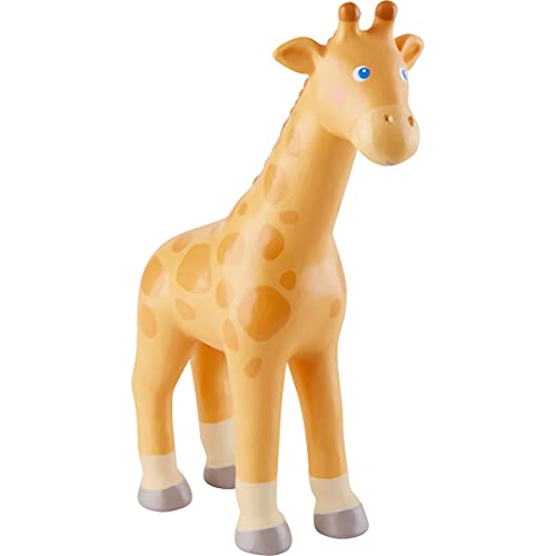 HABA 304754 - Little Friends – Giraffe, Tierfigur aus strapazierfähigem Kunststoff für lange Spielfreude, ab 3 Jahren von HABA