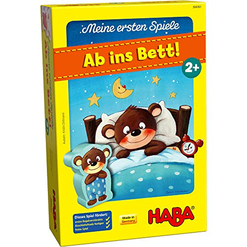 HABA 304761 - Meine ersten Spiele – Ab ins Bett!, Memo- und Zuordnungsspiel für 1-3 Spieler ab 2 Jahren, mit kindgerechtem Spielmaterial aus Holz und Pappe HABA 304761 - Meine ersten Spiele – Ab ins Bett!, Memo- und Zuordnungsspiel für 1-3 Spieler ab 2 Jahren, mit kindgerechtem Spielmaterial aus Holz und Pappe von HABA