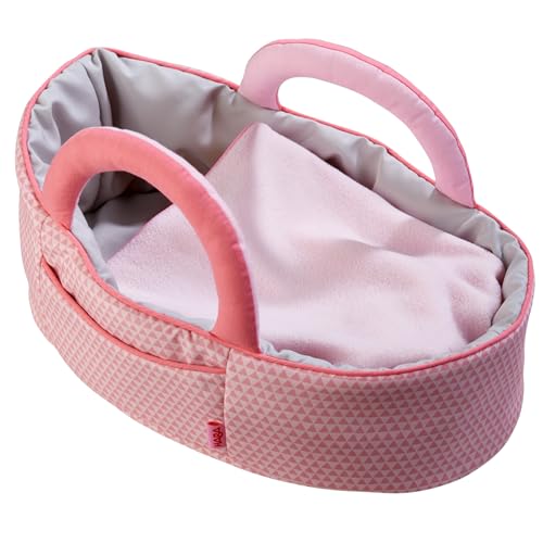 HABA Puppentragetasche Rosarot – Puppenzubehör für Babypuppen & Stoffpuppen, Tragetasche & Puppenbett mit Decke, Spielzeug ab 18 Monaten – 1305072001 HABA Puppentragetasche Rosarot – Puppenzubehör für Babypuppen & Stoffpuppen, Tragetasche & Puppenbett mit Decke, Spielzeug ab 18 Monaten – 1305072001 von HABA