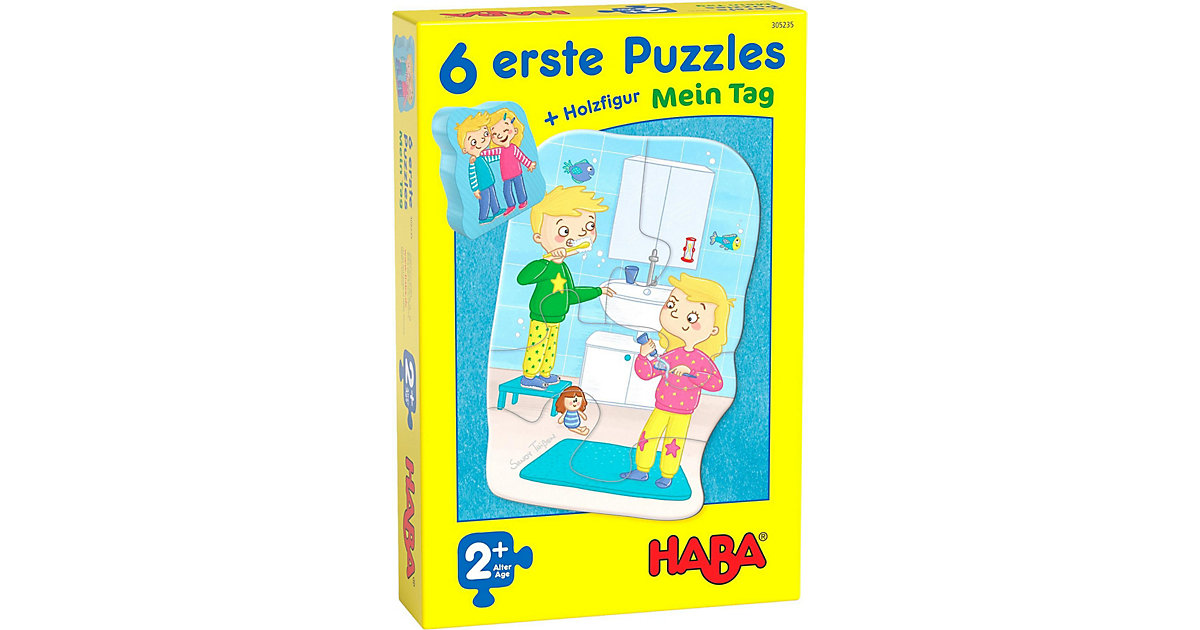 HABA 305235 6 erste Puzzles - Mein Tag (Kinderpuzzle) von HABA