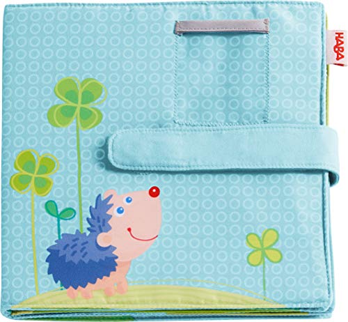HABA 305258 - Baby-Fotoalbum Glück, Album aus Stoff mit 10 Seiten, Einstecktaschen für 8 Fotos im Format 10 x 15 cm, ab 12 Monaten HABA 305258 - Baby-Fotoalbum Glück, Album aus Stoff mit 10 Seiten, Einstecktaschen für 8 Fotos im Format 10 x 15 cm, ab 12 Monaten von HABA