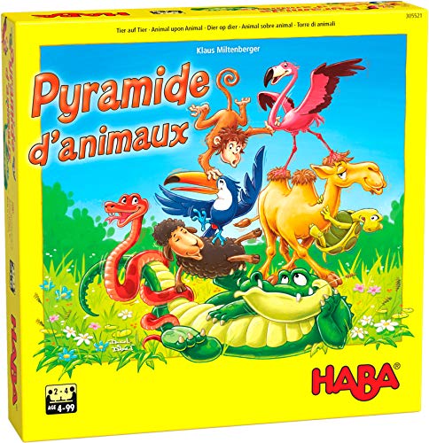HABA 305521 Pyramide d’animaux – Jeu d’empilement et d’équilibre Gesellschaftsspiel von HABA