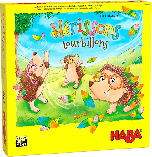 HABA - Hedgehogs Swirls - Brettspiel für Kinder - Gedächtnis- und Lernspiel - 2 bis 4 Spieler - 3 Jahre und älter, 305589 [Verpackung kann variieren] von HABA