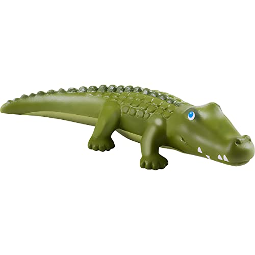 HABA 305593 - Little Friends – Krokodil, Spielfigur ab 3 Jahren, grün von HABA