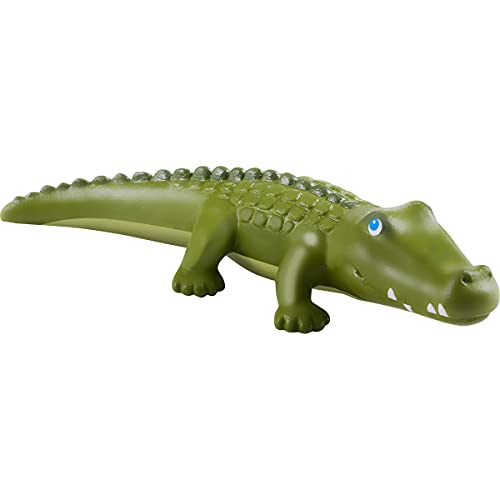 HABA 305593 - Little Friends – Krokodil, Spielfigur ab 3 Jahren, grün von HABA