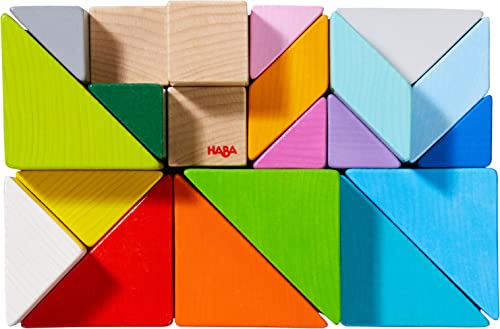 HABA 305778-3D-Legespiel Tangram-Würfel, Legespiel ab 2 Jahren, Made in Germany von HABA