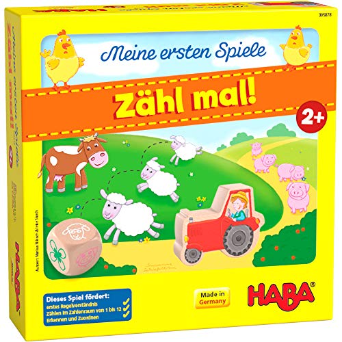 HABA 305878 - Meine ersten Spiele – Zähl mal!, Spiel ab 2 Jahren, made in Germany, bunt von HABA