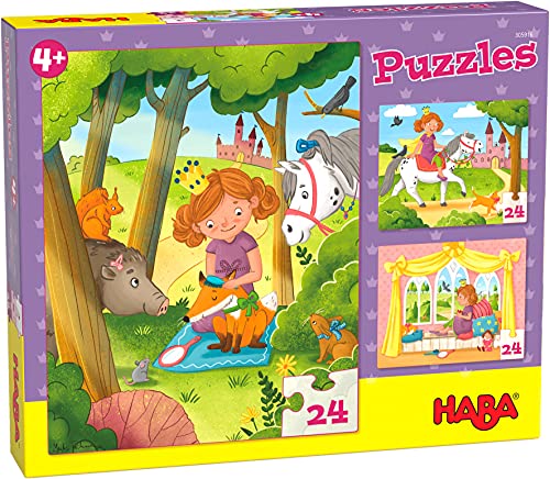 HABA 305916 - Puzzles Prinzessin Valerie, Puzzle ab 4 Jahren, bunt von HABA