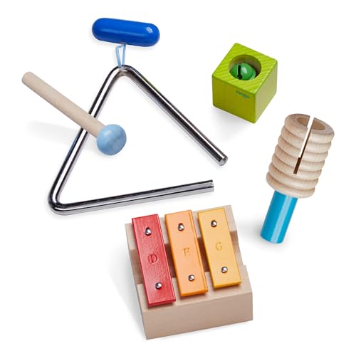 HABA 305922 - Klangspiel-Set Klangfreude, Klangspielzeug ab 2 Jahren, made in Germany, Bunt von HABA