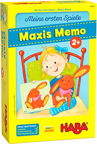 HABA 306061 - Meine ersten Spiele – Maxis Memo, Kleinkinderspiel ab 2 Jahren, made in Germany, Bunt von HABA