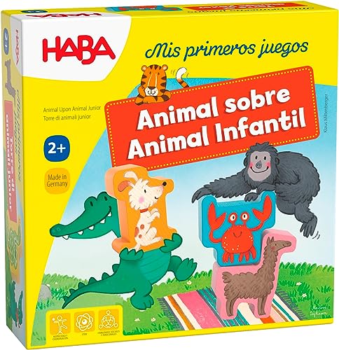 HABA 306073 - Meine ersten Spiele - Tier auf Tier, klassisches Stapelspiel. Mehr 2 Jahre von HABA