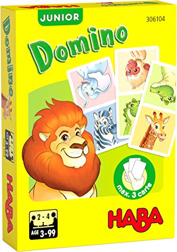 HABA 306104 - Domino Junior, traditionelles Spiel im Kartenformat, über 3 Jahre HABA 306104 - Domino Junior, traditionelles Spiel im Kartenformat, über 3 Jahre von HABA