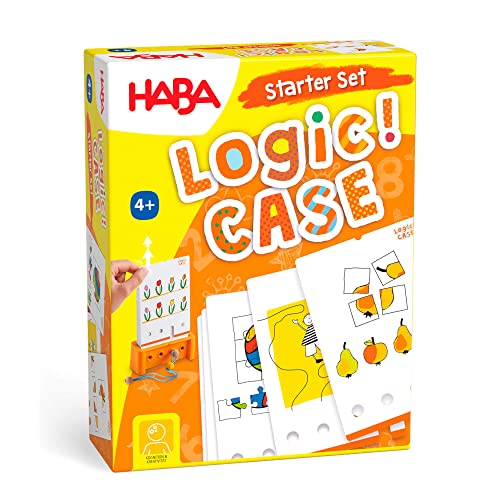 HABA Logic! CASE Starter Set 4+, Logikspiel für Kinder ab 4 Jahren, Reisespiel, 306118 von HABA