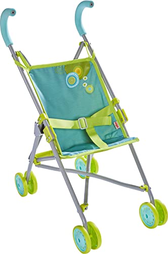 HABA 306208 - Puppenbuggy Sommerwiese, Puppen Zubehör ab 3 Jahren, 25 x 25 x 63 cm von HABA